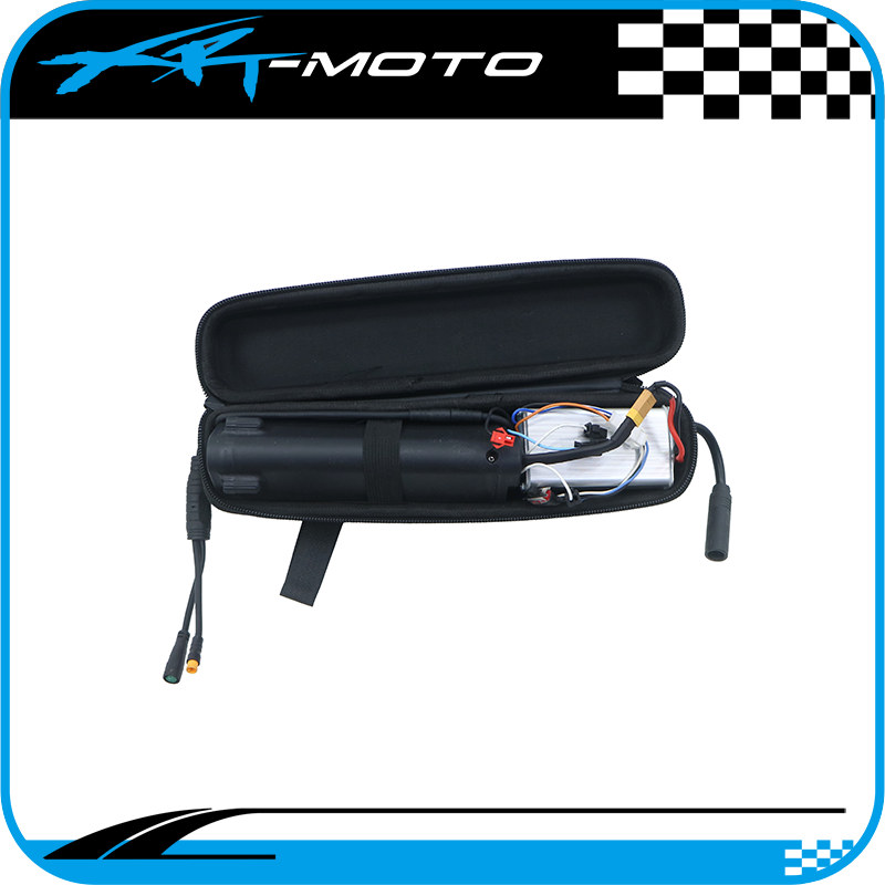 Strider 12" electric conversion kit, packed with wiring harness and controller